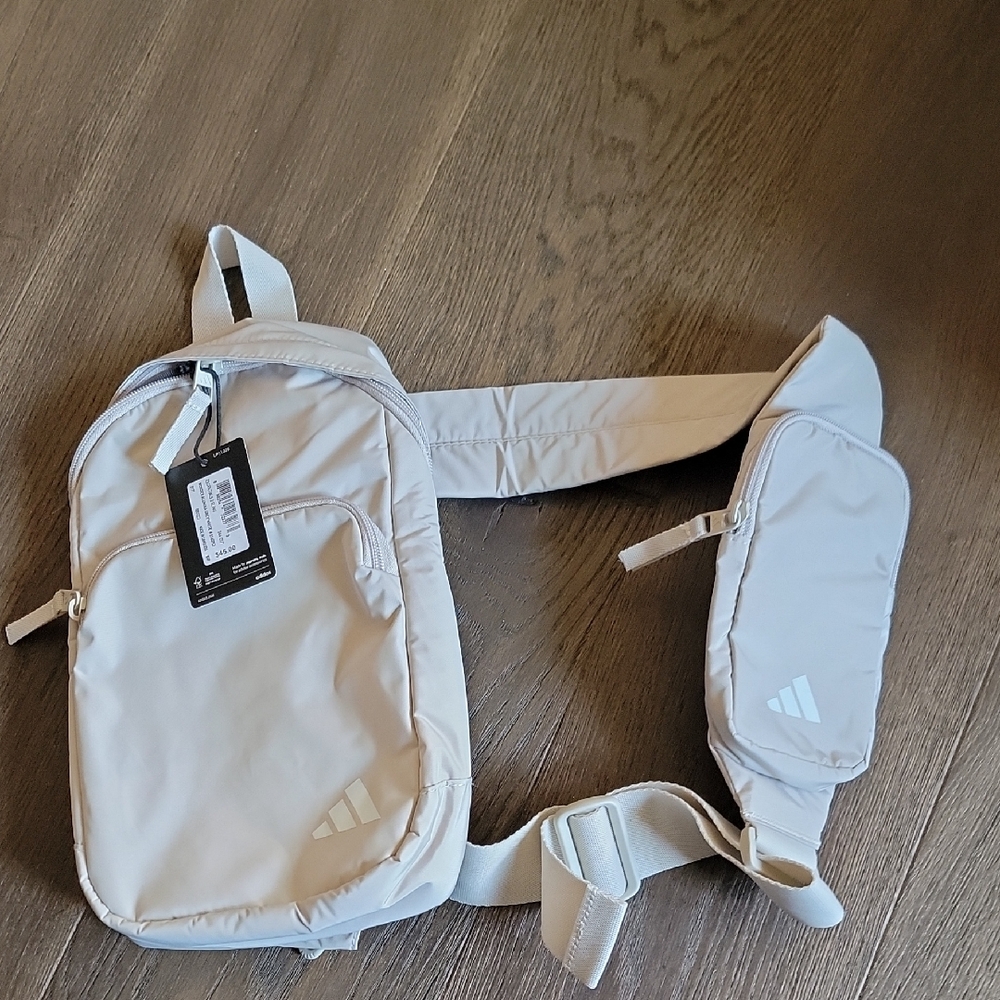 Adidas White Men's Belt Bag Set